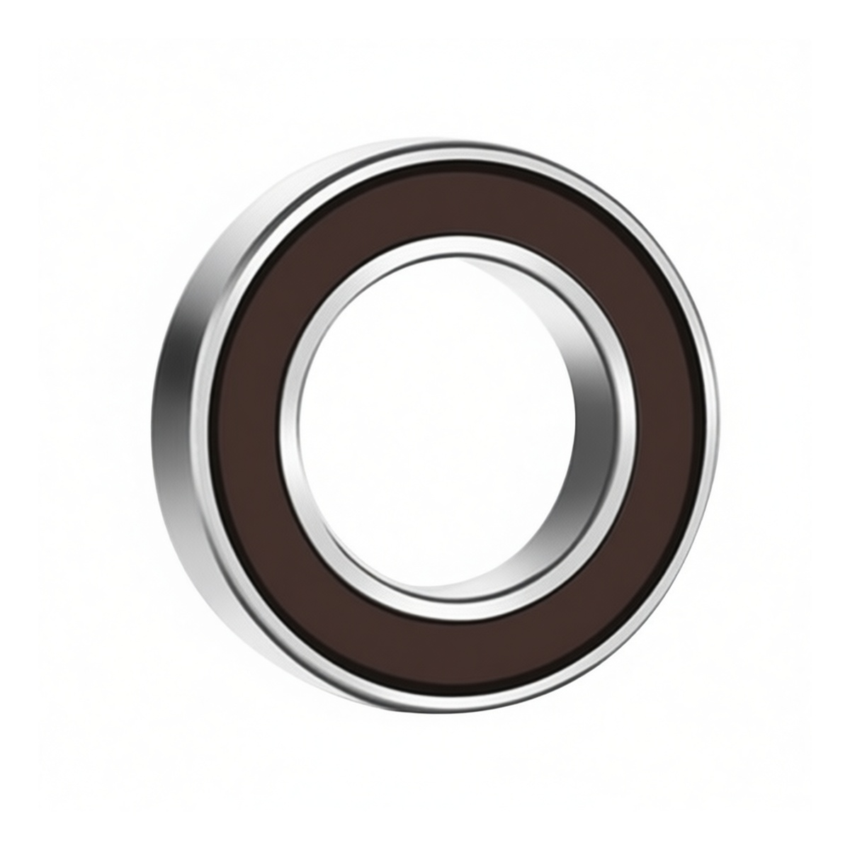 Steel Deep Groove Ball Bearing 0.787in Bore 1.654in OD, Pkg Qty 12