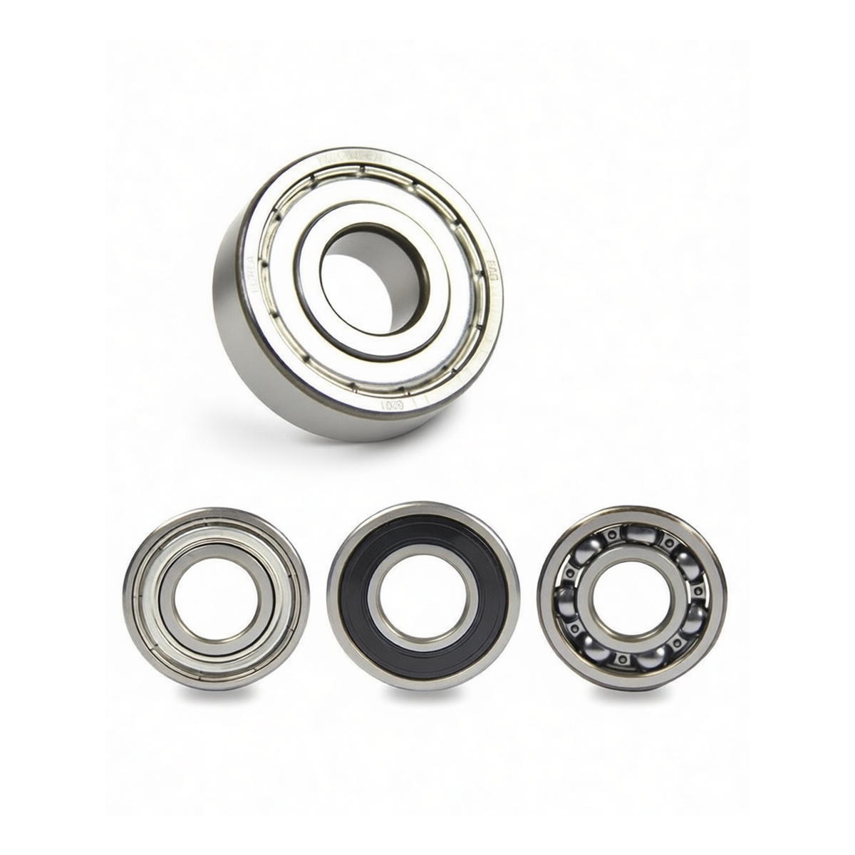 Steel Deep Groove Ball Bearing 1.18in Bore 2.44in OD 0.63in Length, Pkg Qty 12