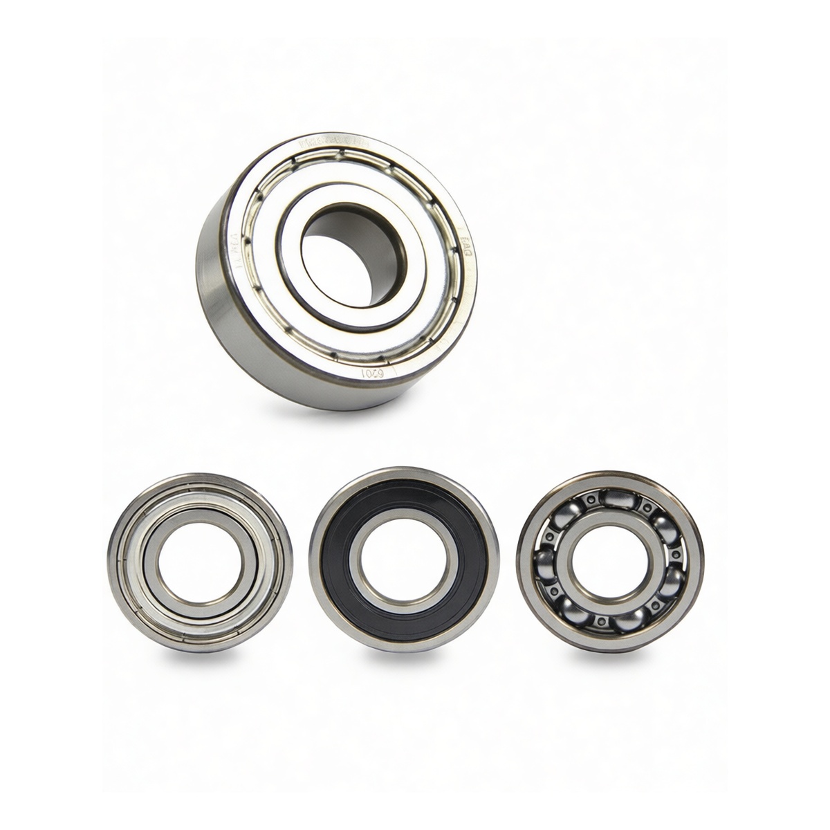 Steel Deep Groove Ball Bearing 1.38in Bore 3.15in OD for Industrial, Pkg Qty 8