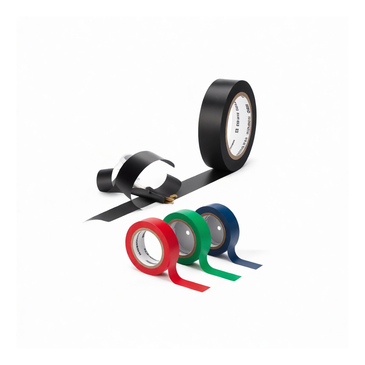 Blue PVC Electrical Insulation Tape, 0.71 in x 32.81 ft, Rubber Adhesive, Pkg Qty 100