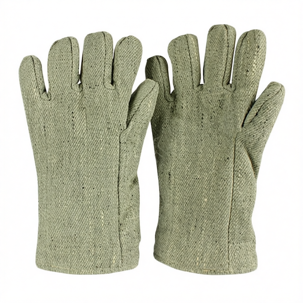 High-Temp Leather Safety Gloves, 500+°F, 13.4 Inches, Pkg Qty 12