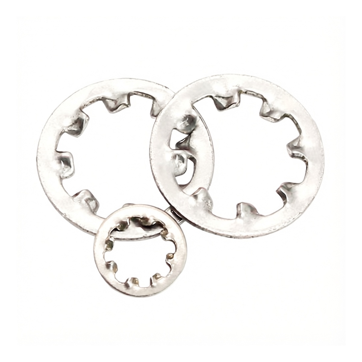 Stainless Steel 304 DIN 6797J Internal Tooth Lock Washer, 0.551" Bore, Pkg Qty 1000