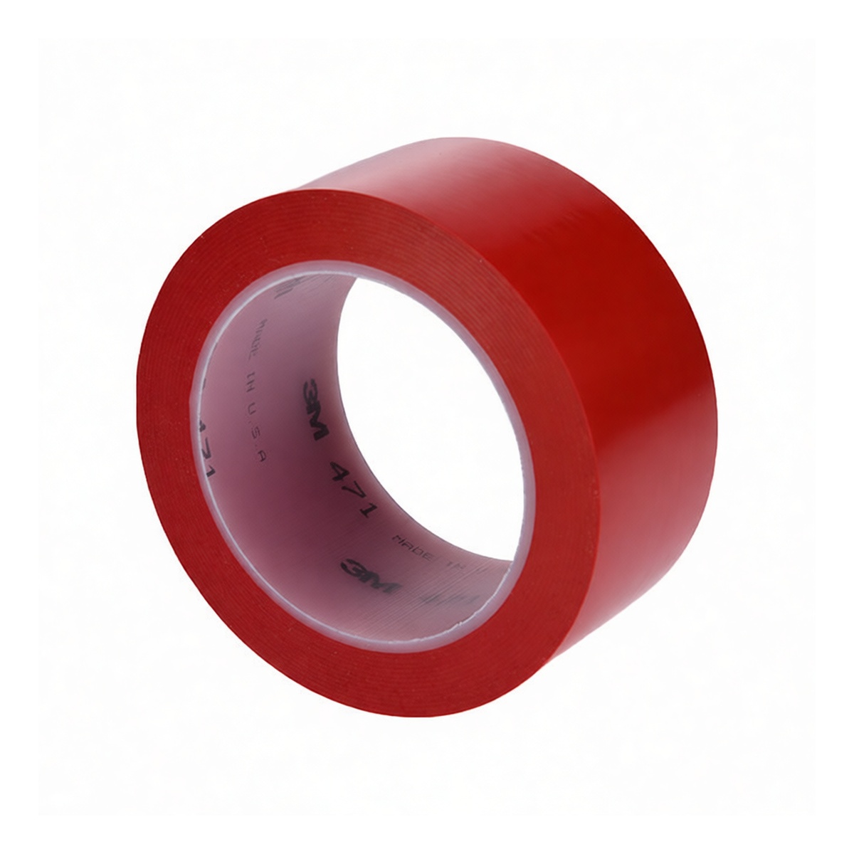 PVC Hazard Warning Tape, 1.18 in x 108 ft, Red, Pkg Qty 8