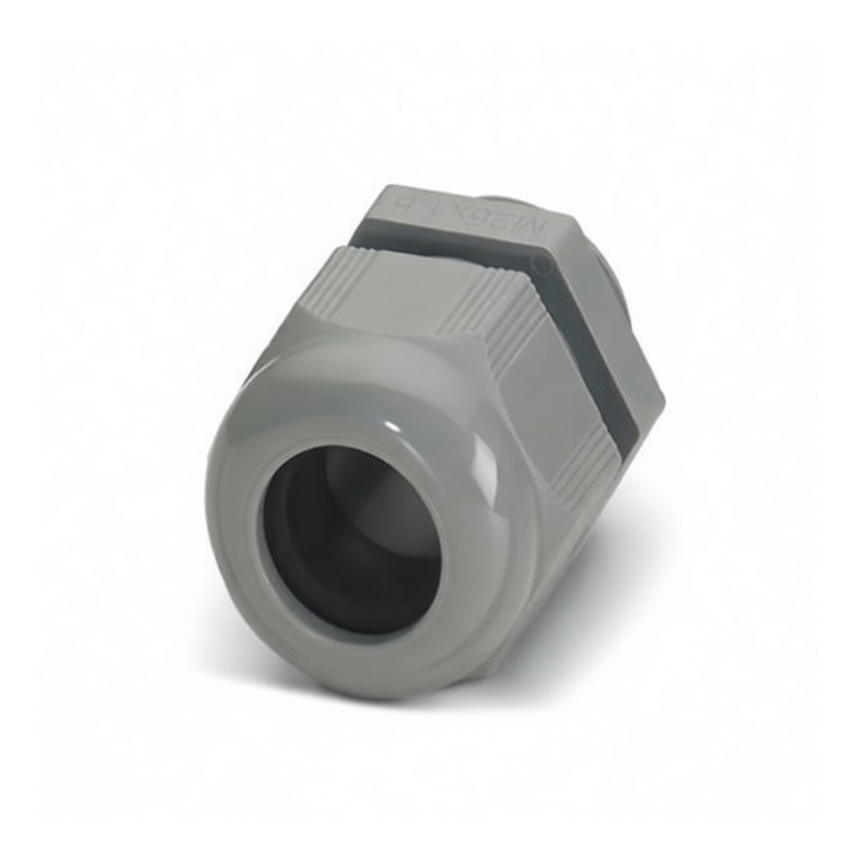 Nylon Hex Hole Plug M25 0.98 in Matte Gray for Cable Sealing, Pkg Qty 25