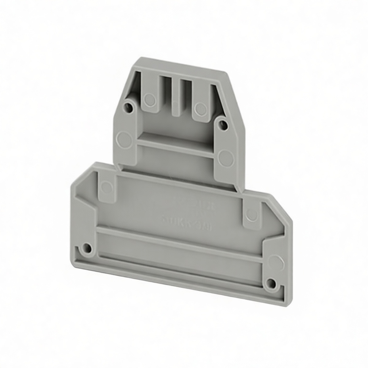 Plastic DG-UKK 3 End Plate, 2.2 in, 690 V, 32 A for Wireways, Pkg Qty 100