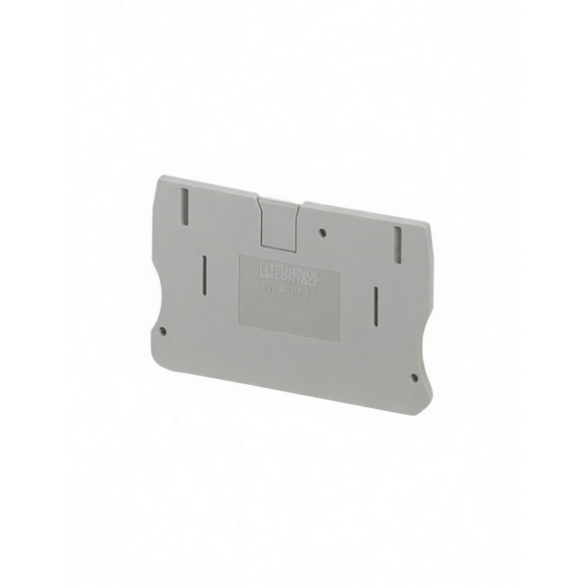 Polyamide End Plate 2.67 in Length for 2.2 mm Wireway, Pkg Qty 50