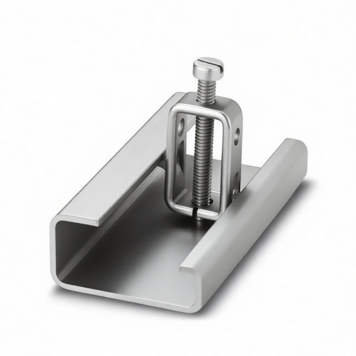 Polyamide End Stop for Standard DIN Rail, 0.24 in Length, Pkg Qty 36