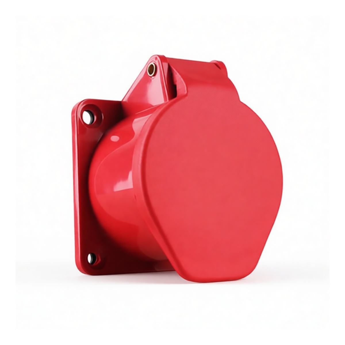 32A 415V 5-Pin Industrial Socket IP44 Plastic Plug-in, Pkg Qty 20