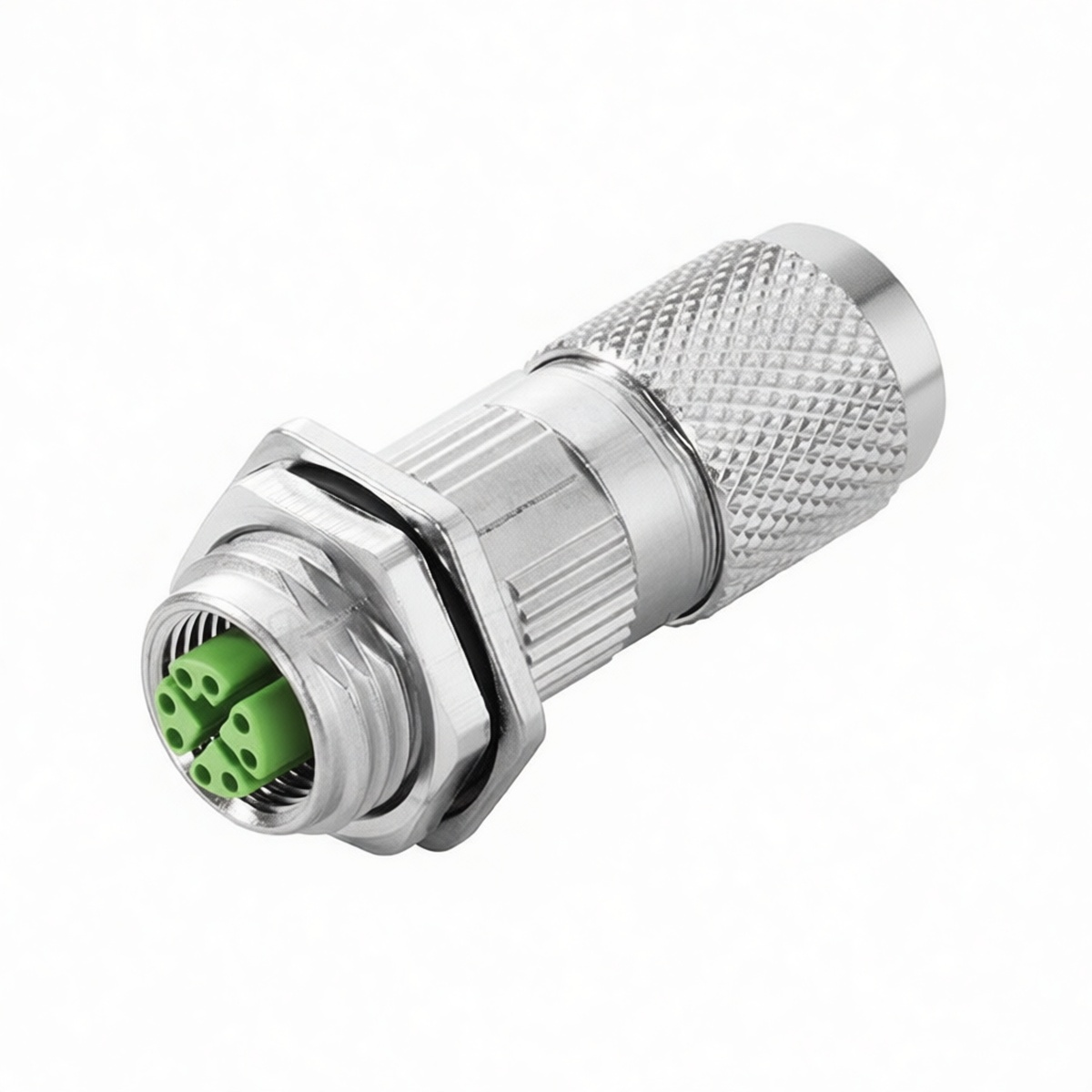 M12 Industrial Ethernet Connector Plastic 30V 4A for Automation