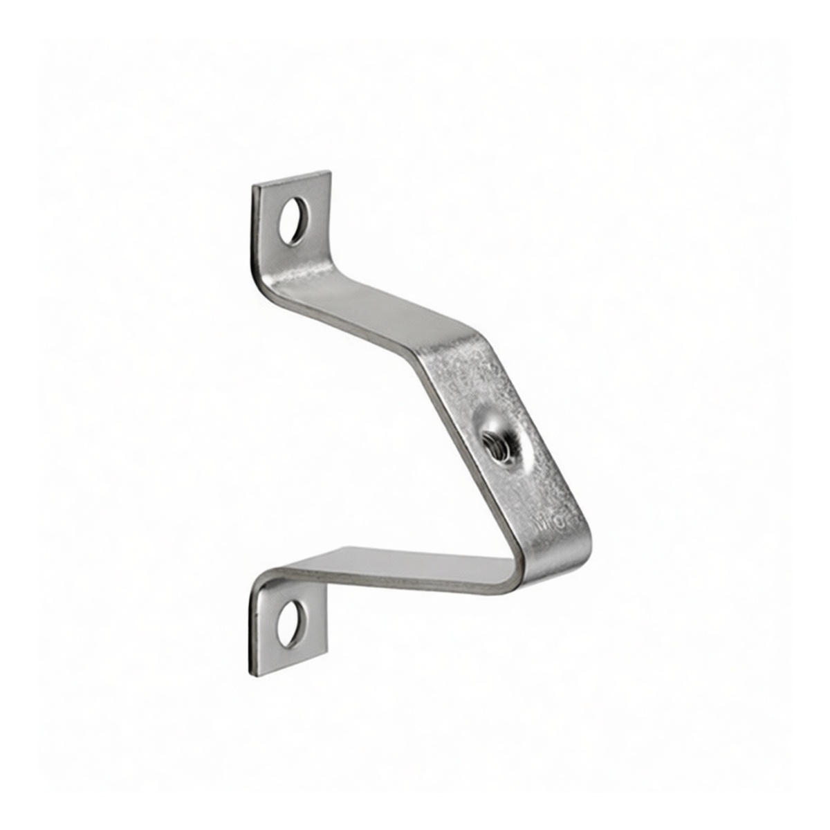 Steel Zinc Plated Handrail Bracket M5 2 in Proj 1.38 in Rail 50 lbs, Pkg Qty 50