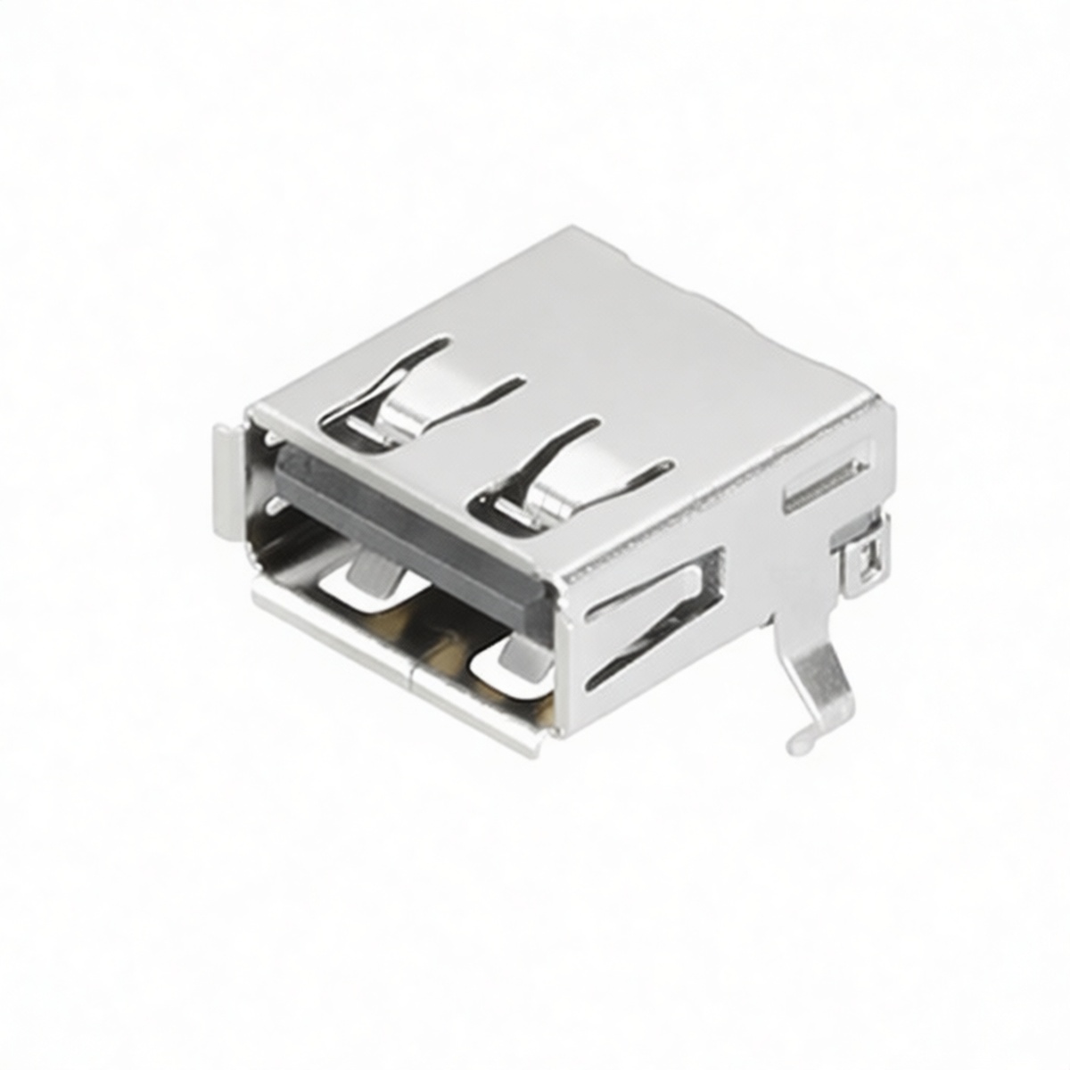 USB 2.0 Type-A Jack Connector, 5V 0.5A, PVC, Pkg Qty 50